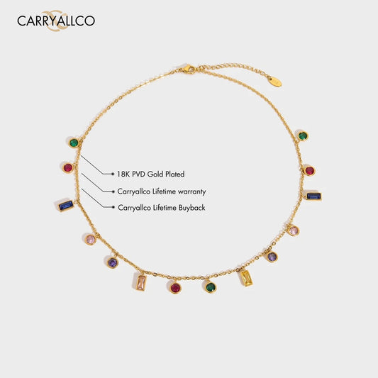 Carryallco Aura Zirconia Link Necklace