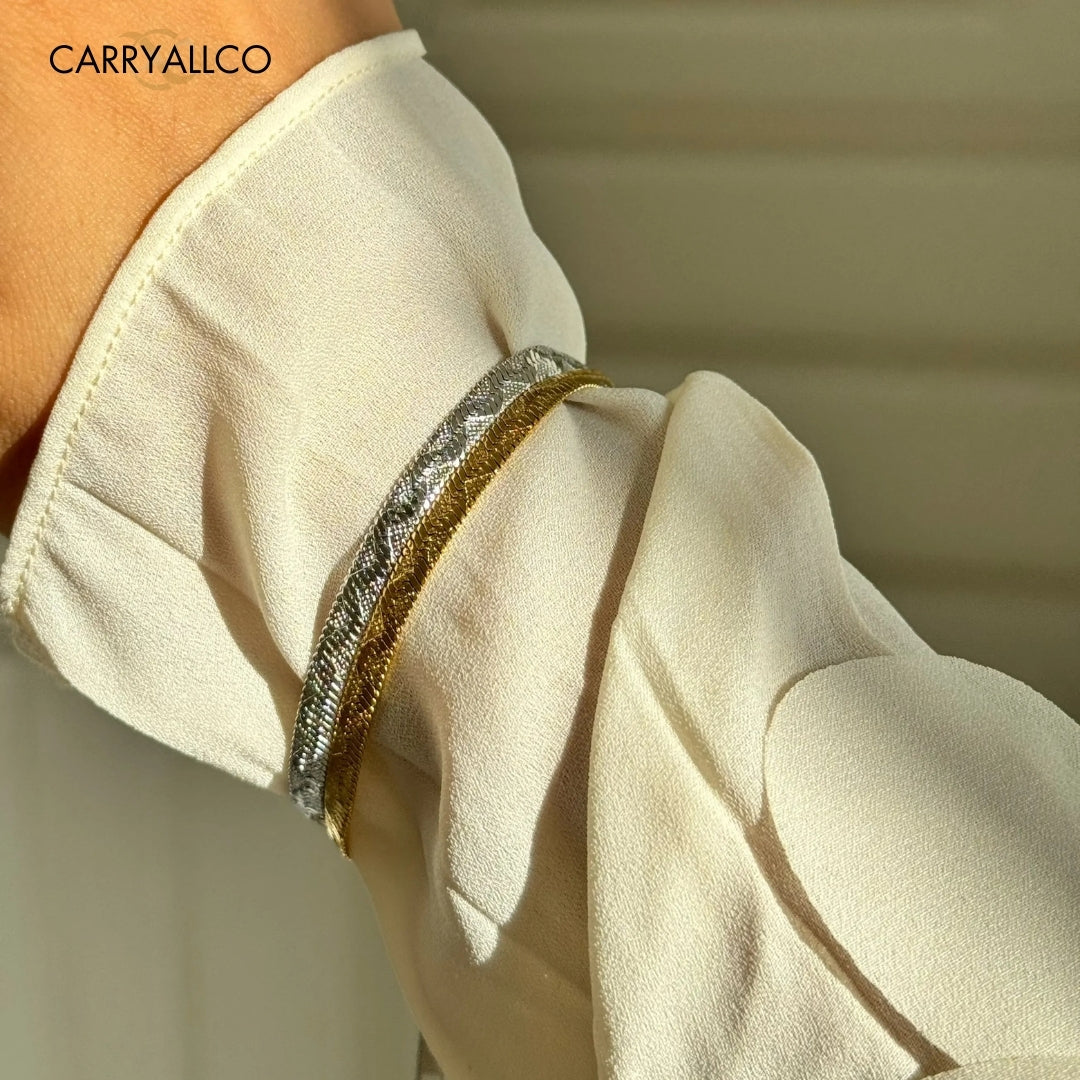 18K Gold Plated Vintage Embossed Bracelet