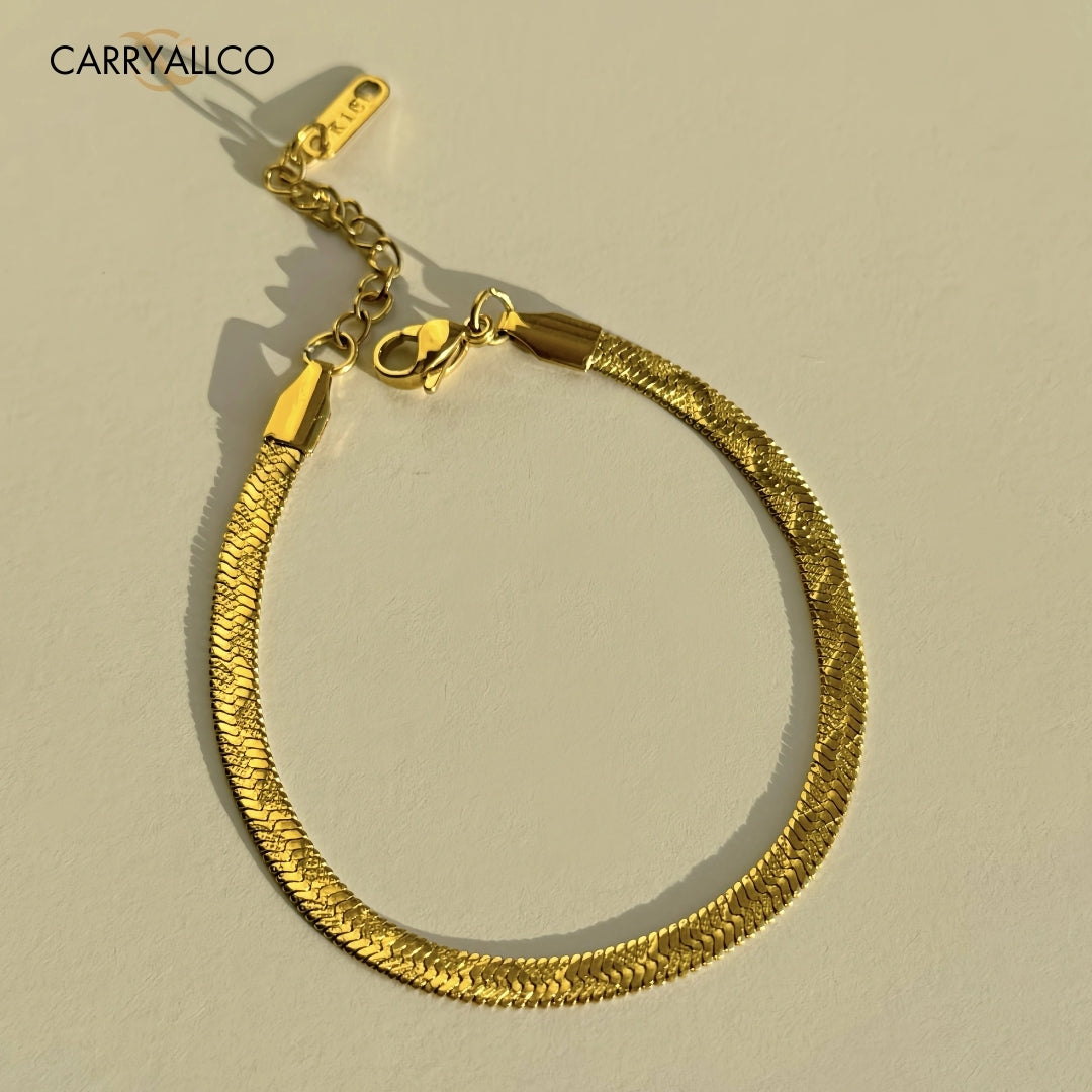 18K Gold Plated Vintage Embossed Bracelet