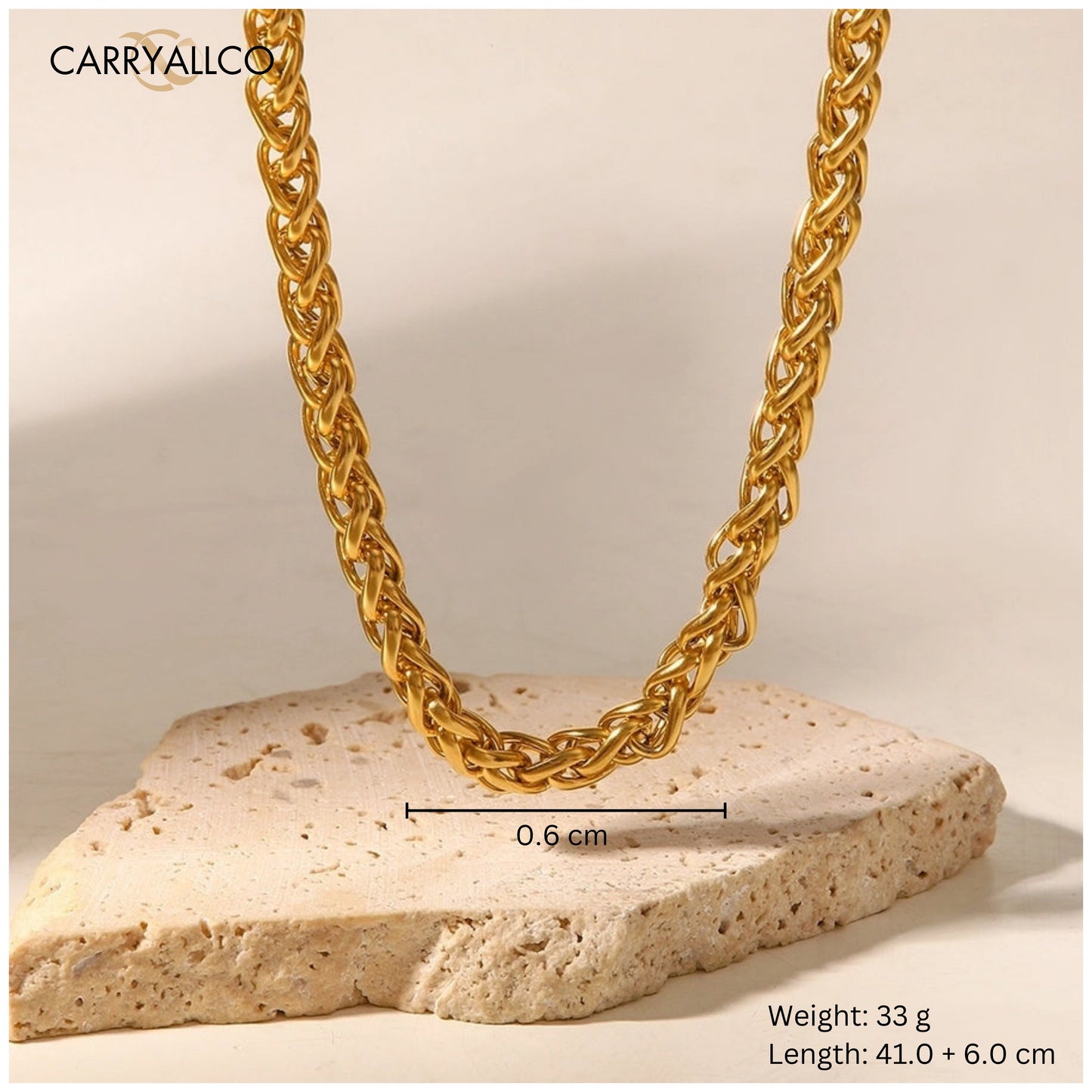 Carryallco 18K Gold Plated Franco Chain – Demi-Fine