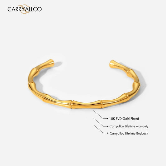 Carryallco Bamboo Inspired Open Bracelet