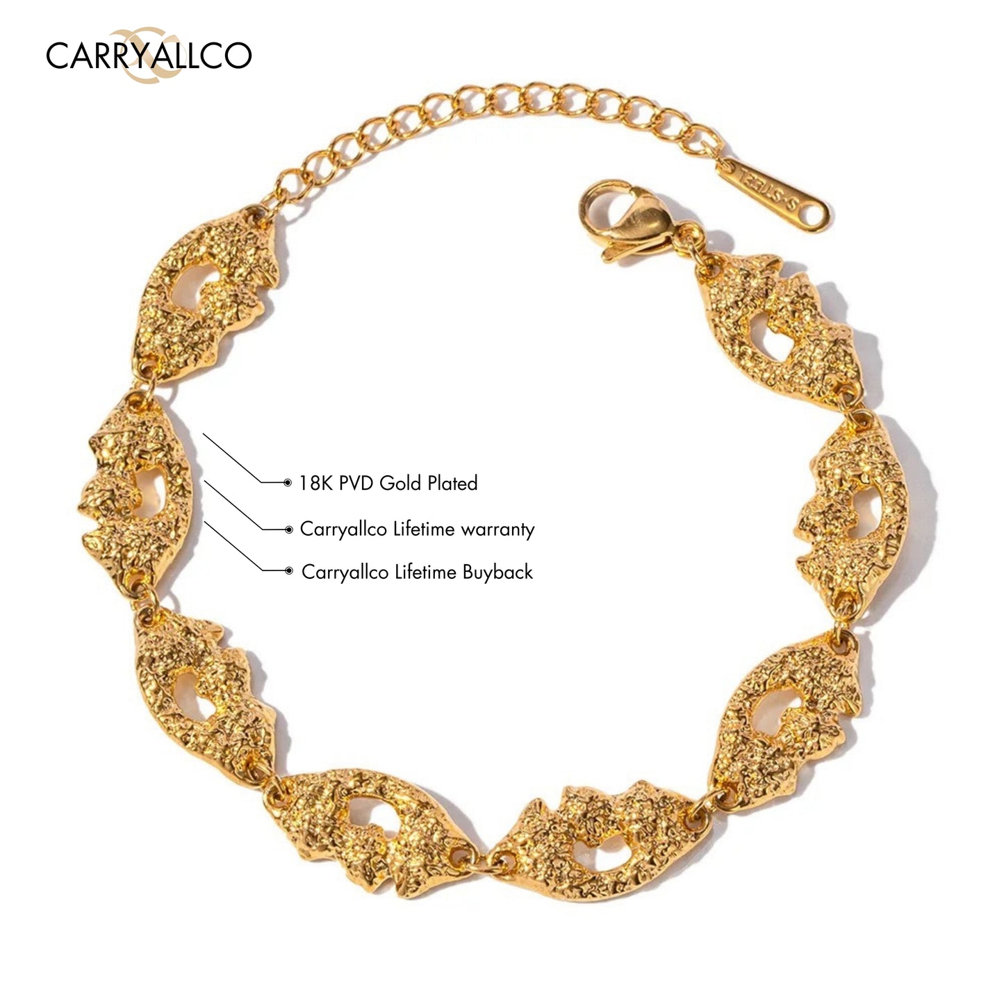 Carryallco Volcano Pattern Irregular Bracelet