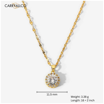 Carryallco Timeless White Solitaire Pendant