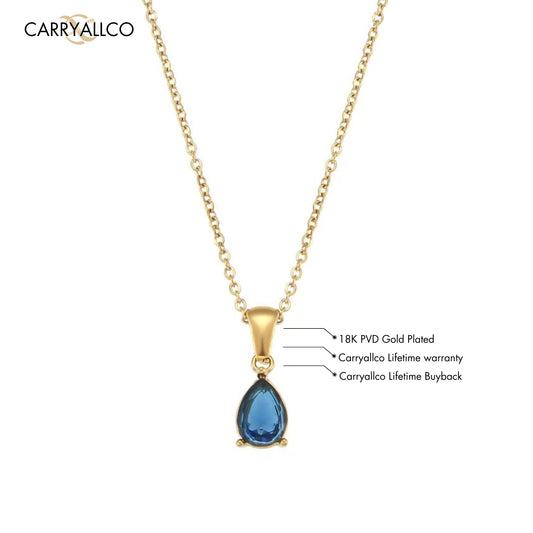 Carryallco Ethereal Blue Stone Pendant