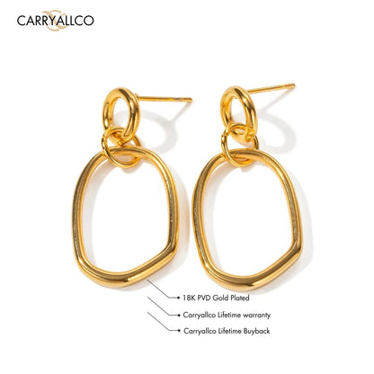 Carryallco Minimal Luxe Hex Earrings