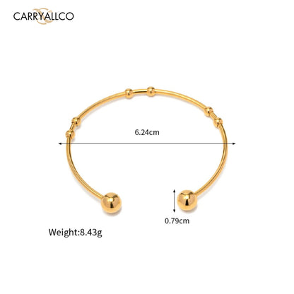 Carryallco Round Bead Ball Cuff Bracelet