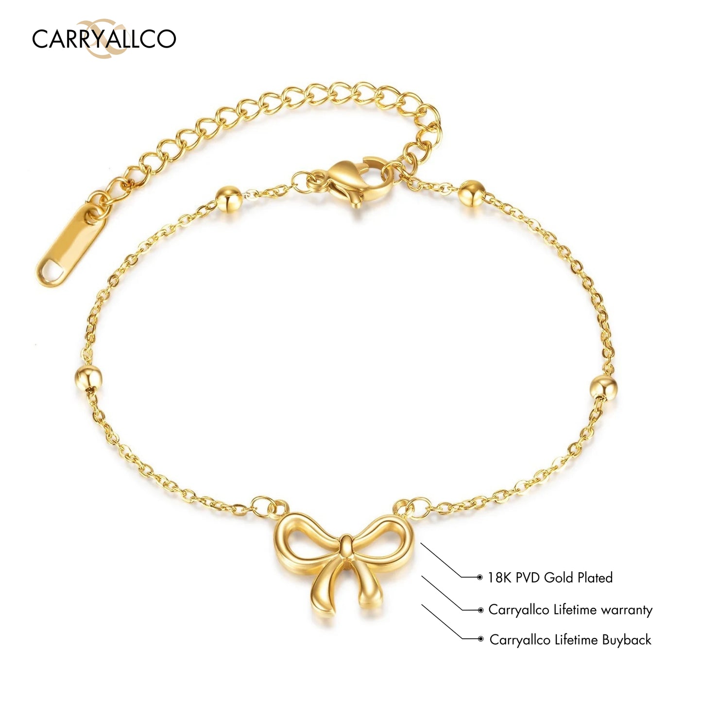 Carryallco Minimal Bow Bracelet