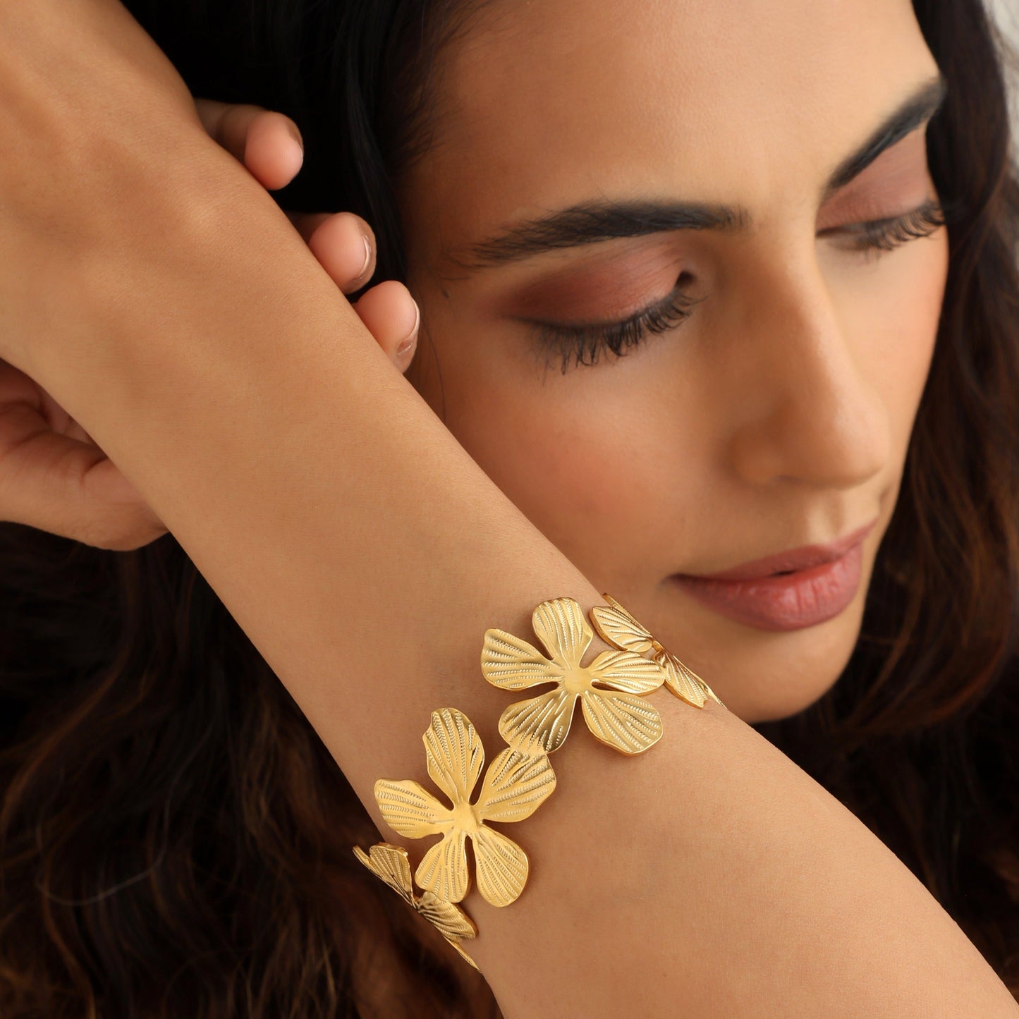 Carryallco Floral Elegance Cuff Bracelet