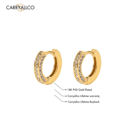 Carryallco Zirconia Huggie Earring