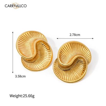 Carryallco Bold Swirl Stud Earrings