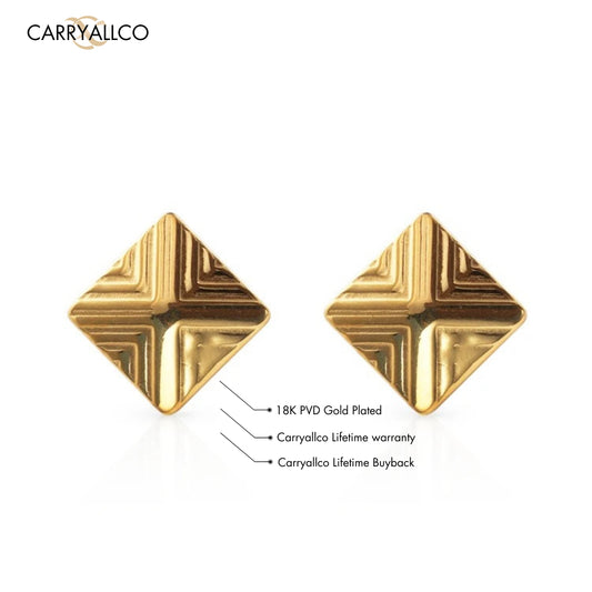 Carryallco Timeless Square Glow Earrings