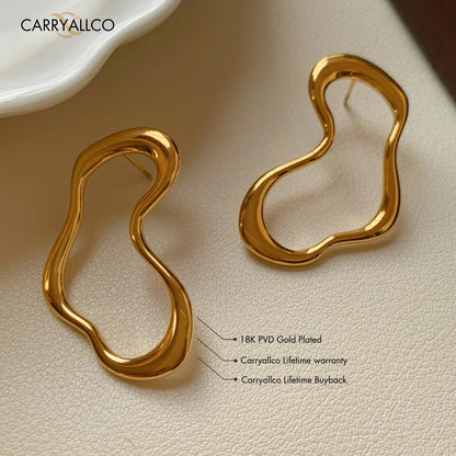 Carryallco Minimalist Hollow Curve Earrings