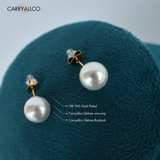 Carryallco Pure Pearl Minimalist Studs