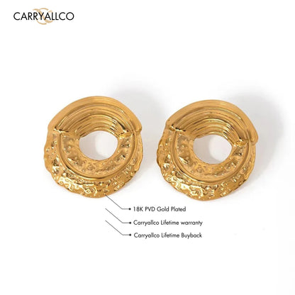 Carryallco Ethereal Hollow Statement Earrings