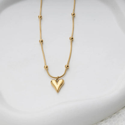 Carryallco Dagger Heart Pendant Necklace