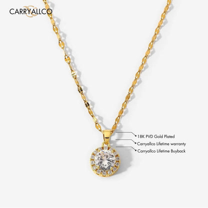 Carryallco Timeless White Solitaire Pendant