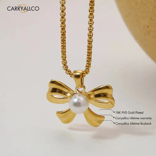 Carryallco Aurora Pearl Bow Pendant