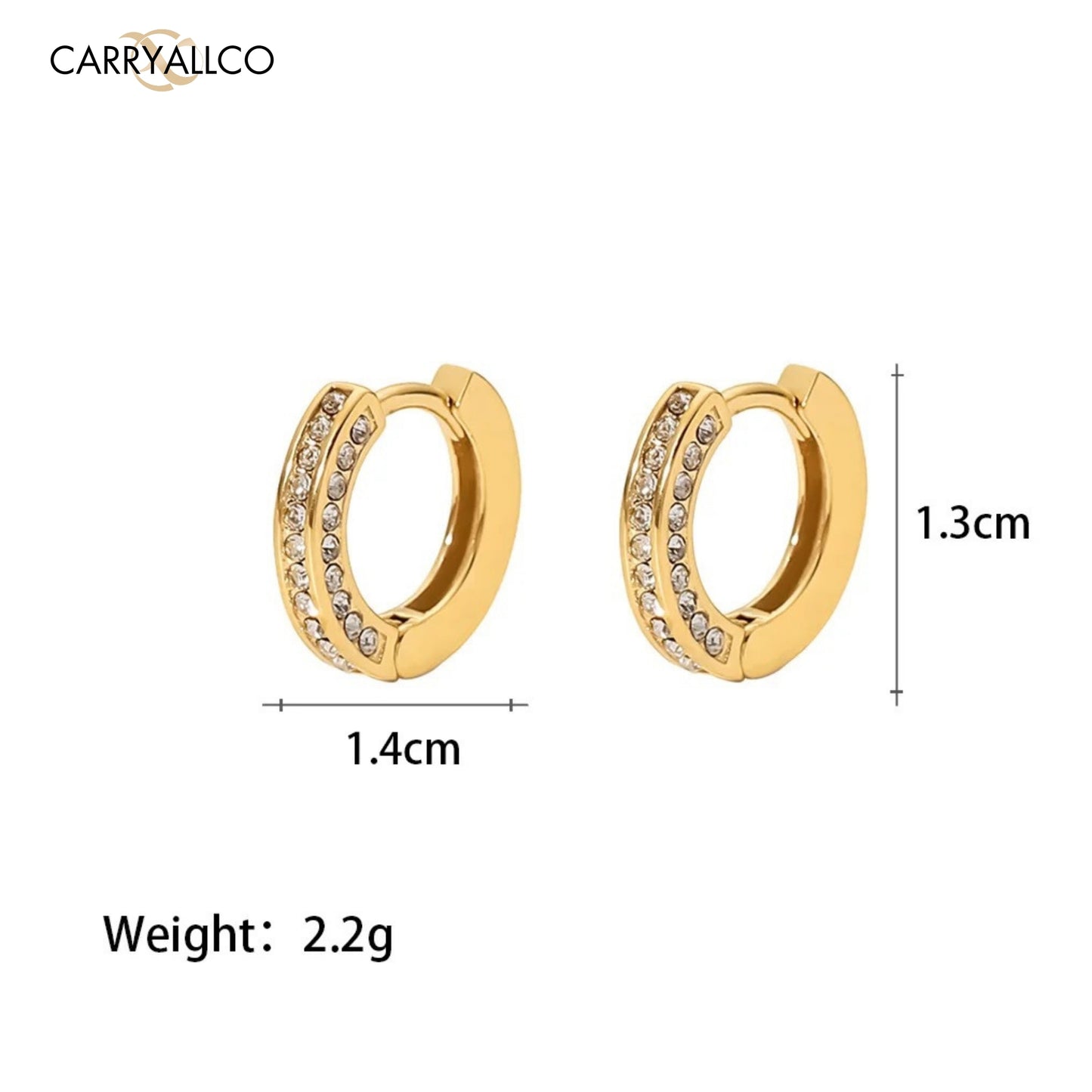 Carryallco Zirconia Huggie Earring