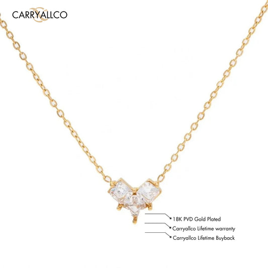 Everyday Radiance Heart Necklace – 18K Gold Plated