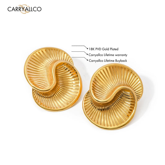 Carryallco Bold Swirl Stud Earrings