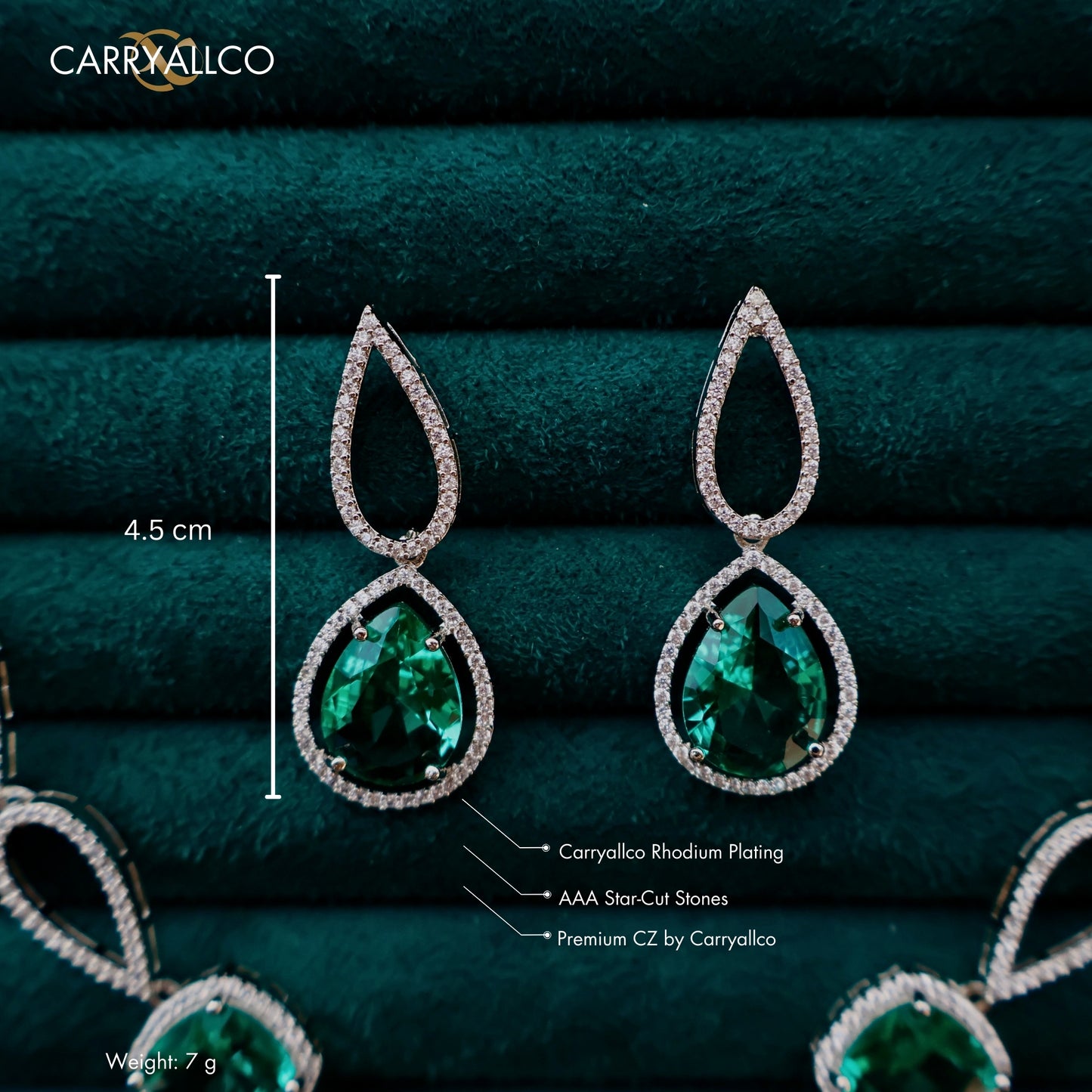 Carryallco Aqua Green Statement Necklace