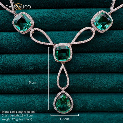 Carryallco Aqua Green Statement Necklace