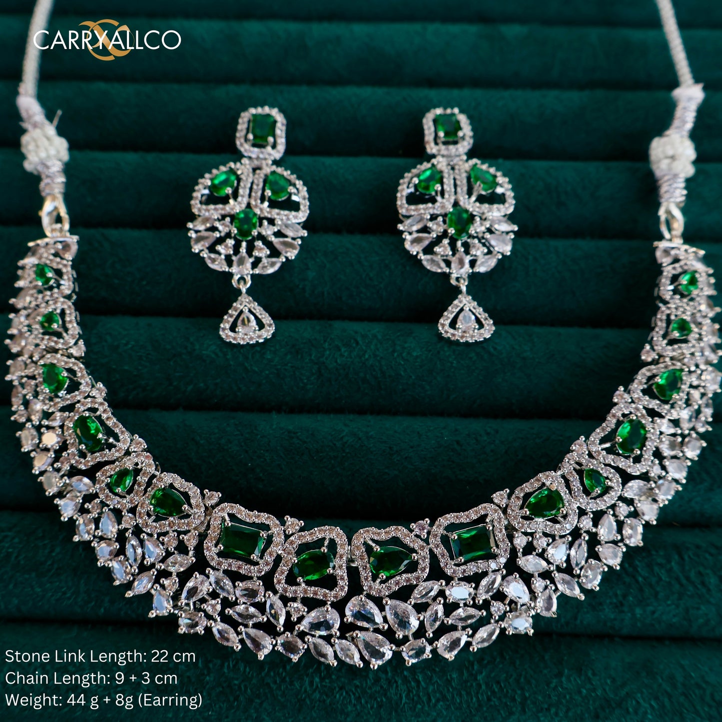 Carryallco Emerald Bloom Choker Set