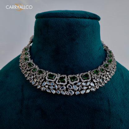 Carryallco Emerald Bloom Choker Set