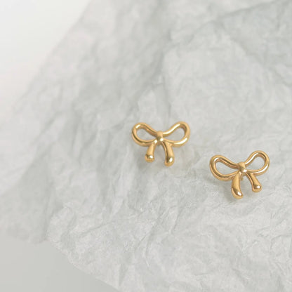 Carryallco Lustrous Knot Stud Earrings