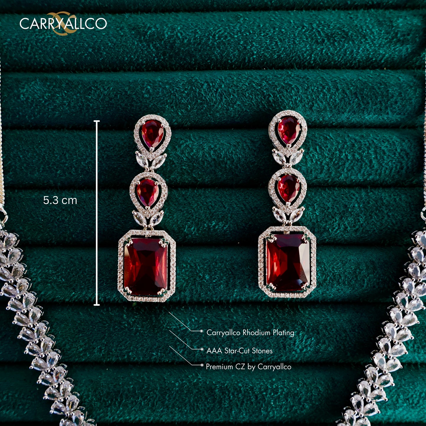 Carryallco Scarlet Square Luxe Set