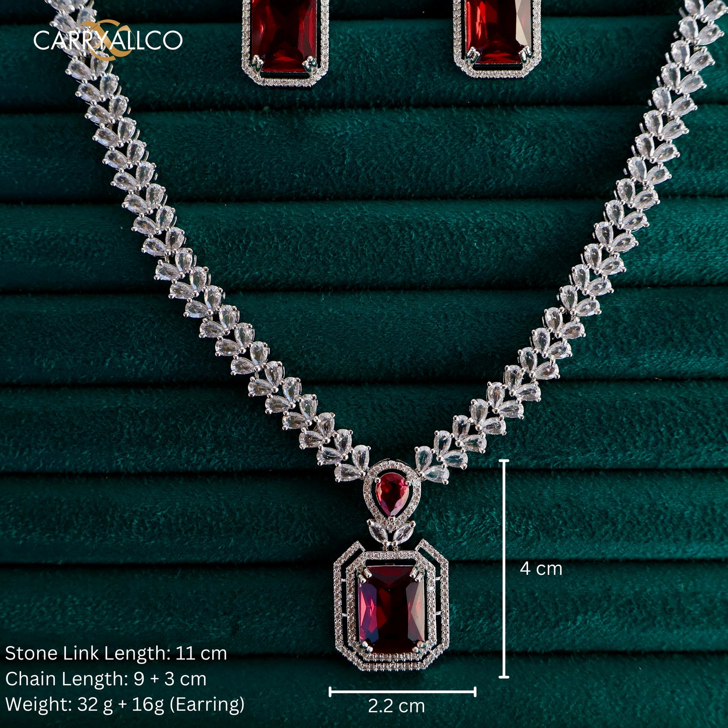 Carryallco Scarlet Square Luxe Set