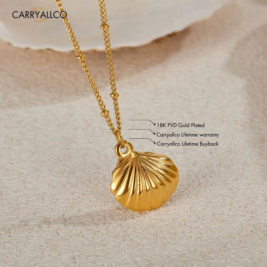 Carryallco Shell Charm Pendant Necklace