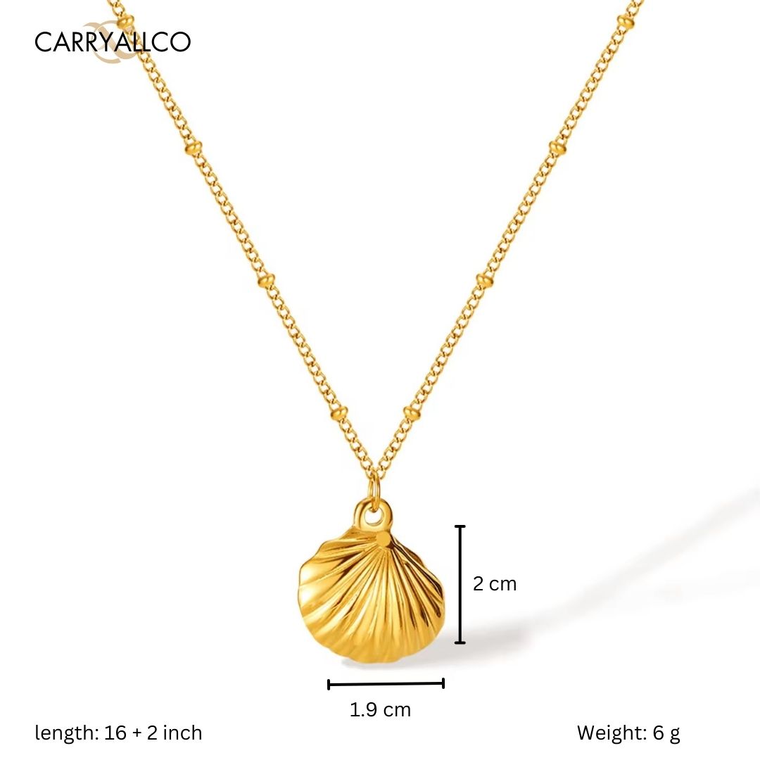 Carryallco Shell Charm Pendant Necklace