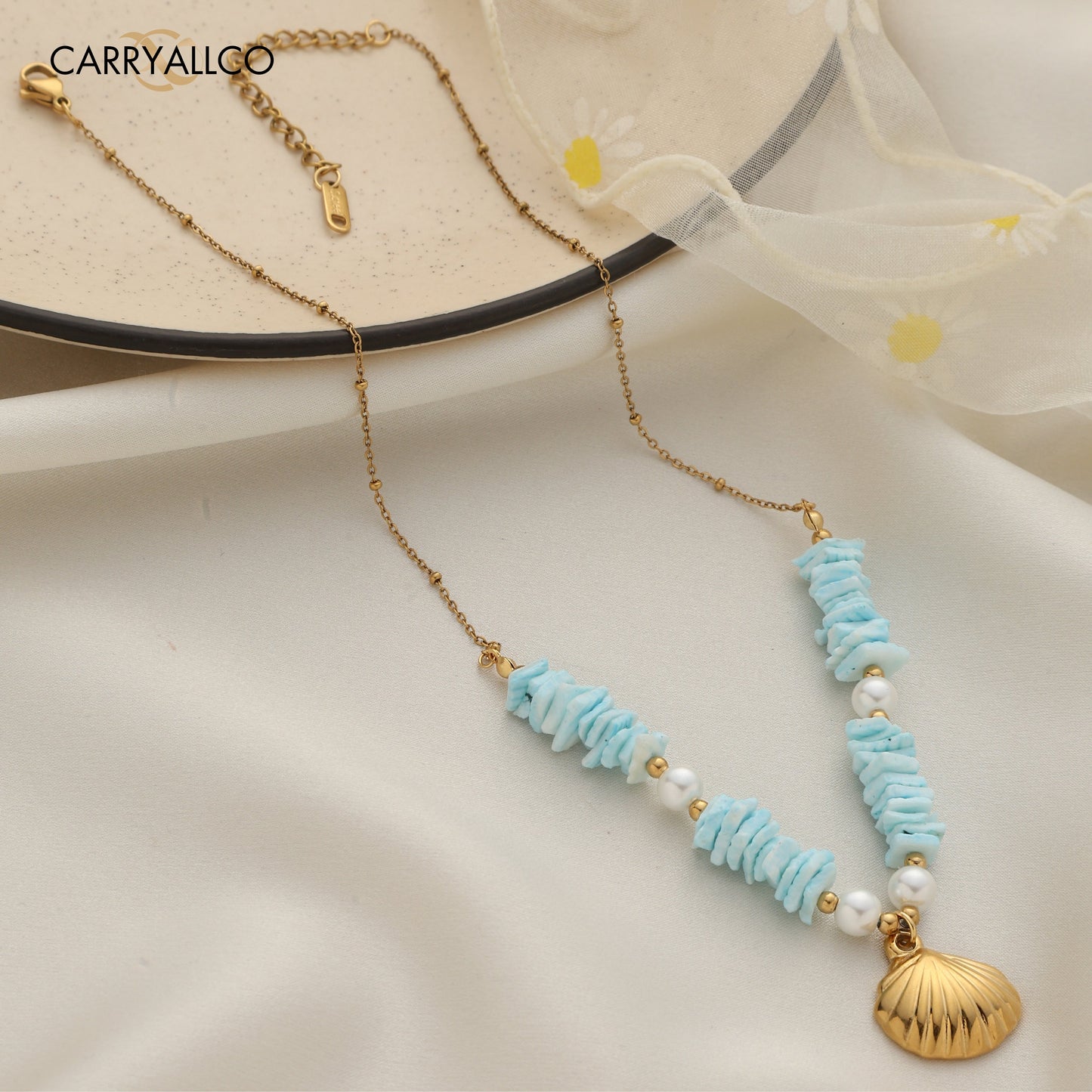 Carryallco Serene Shell Pearl Necklace