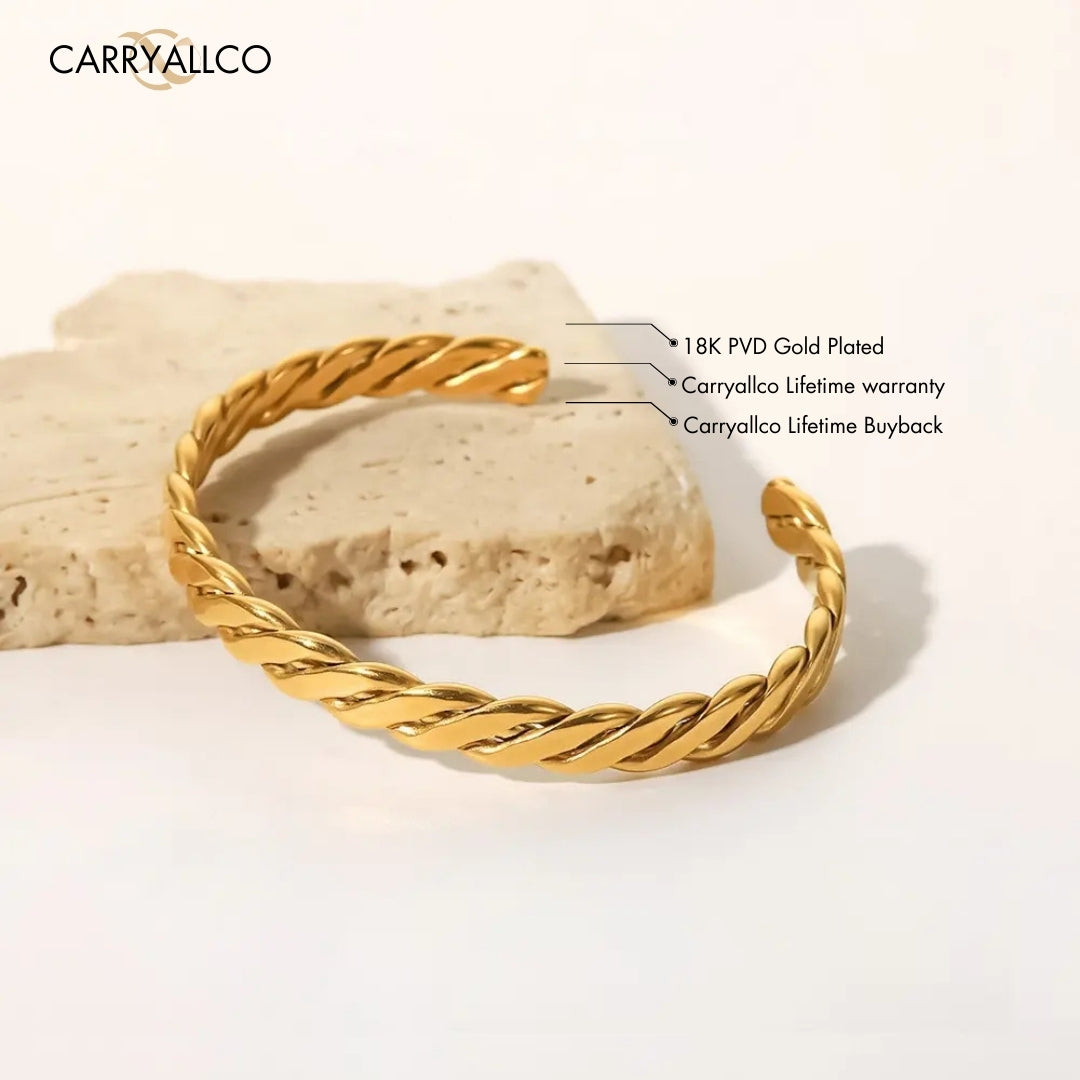 Twisted Wide Cuban Bracelet