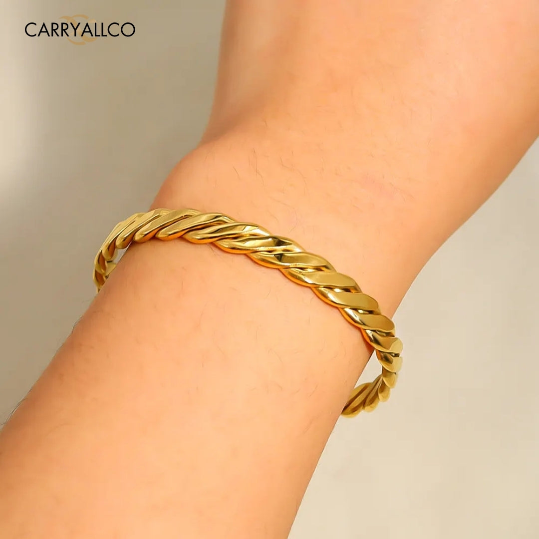 Twisted Wide Cuban Bracelet