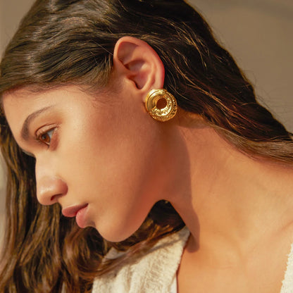 Carryallco Ethereal Hollow Statement Earrings