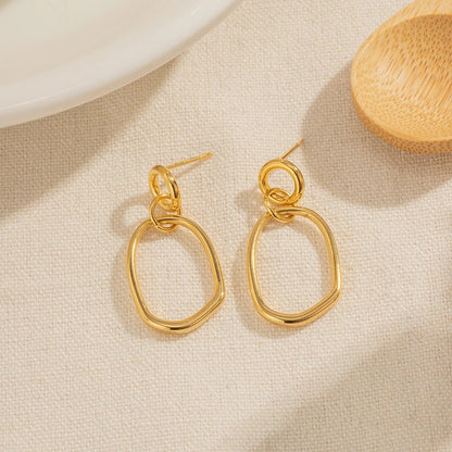 Carryallco Minimal Luxe Hex Earrings