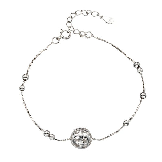 Carryallco 925 Silver Sphere Anklet