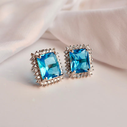 Carryallco Sovereign Blue Diamond Stud