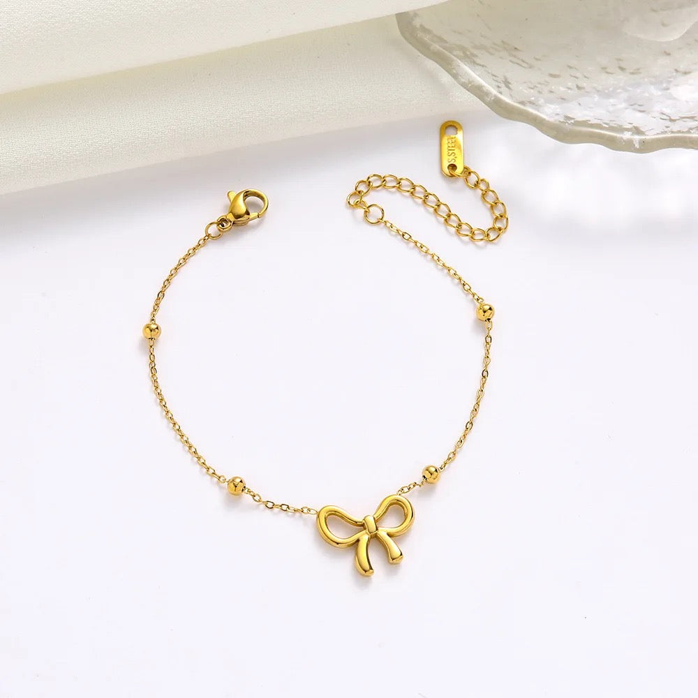 Minimalist Bow Accent Bracelet