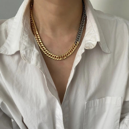 Carryallco Silver and Gold Linked Chain