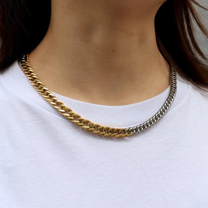 Carryallco Silver and Gold Linked Chain