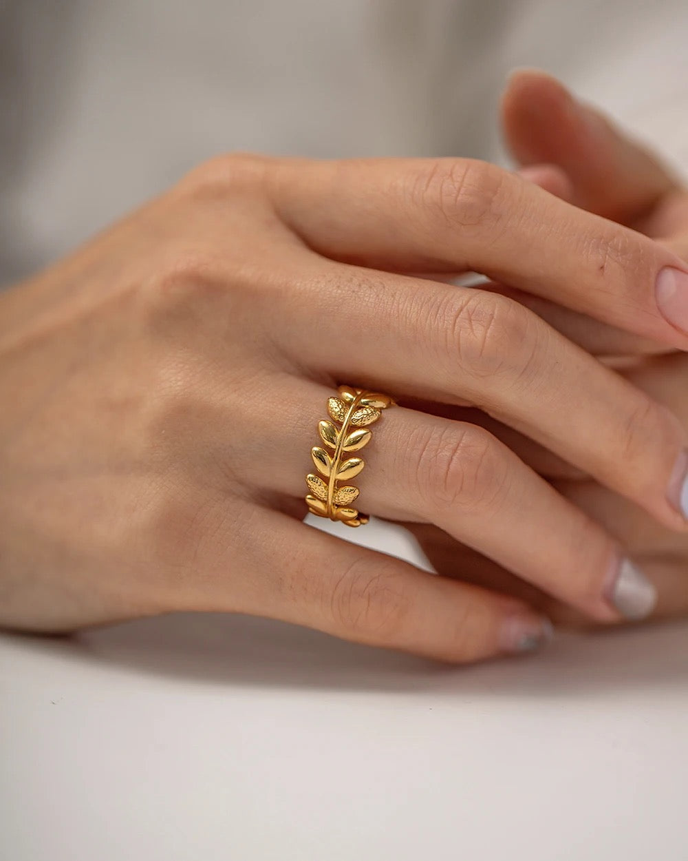 Carryallco Leaf Ring