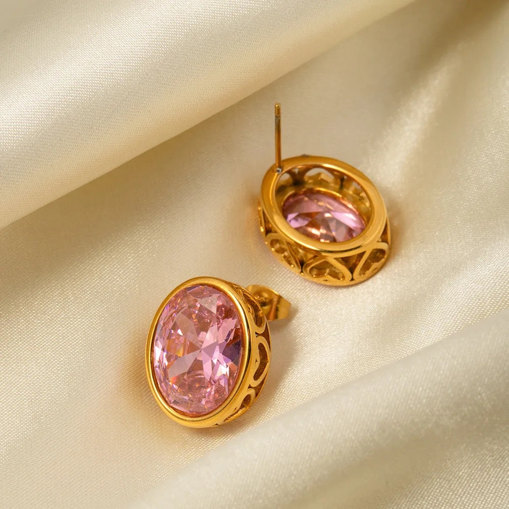 Carryallco Celestial Pink Sparkle Studs