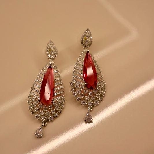 Carryallco Elegance Rubi American Diamond Earring