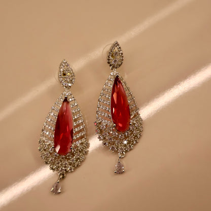 Carryallco Elegance Rubi American Diamond Earring