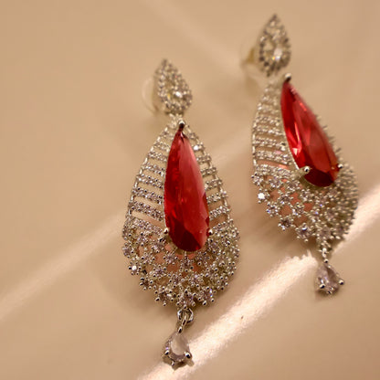 Carryallco Elegance Rubi American Diamond Earring