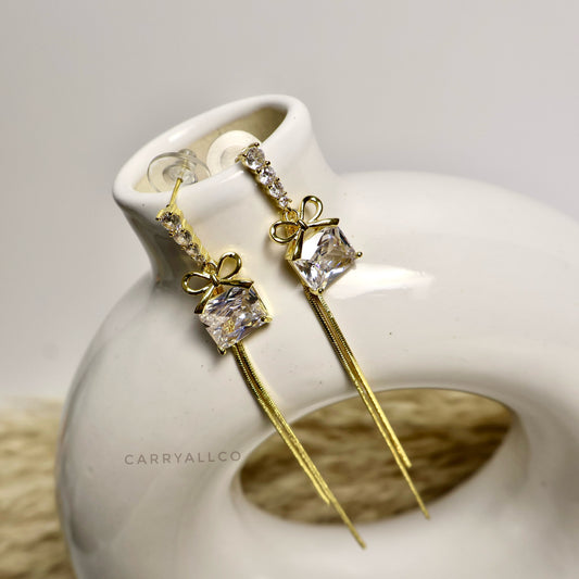 Carryallco Twilight Diamond Tassel Earrings