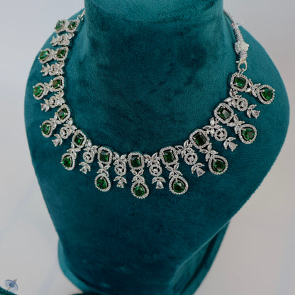 Carryallco Emerald Grace American Diamond Necklace